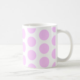 Taza De Café Puntos de Polka Rosa
