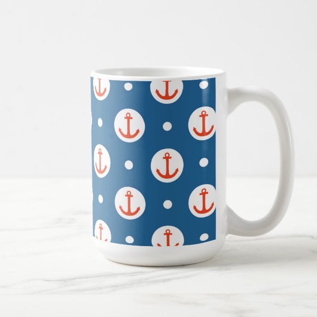 Taza De Café Puntos del ancla (Derecha)