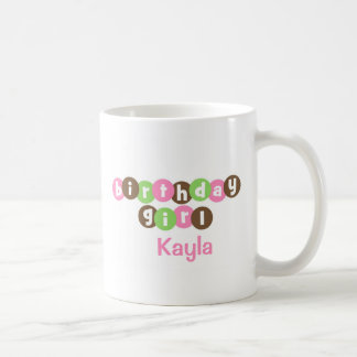 Taza De Café Puntos del chica del cumpleaños personalizados