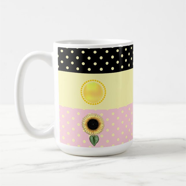 Taza De Café Puntos Sun y Polka (Izquierda)