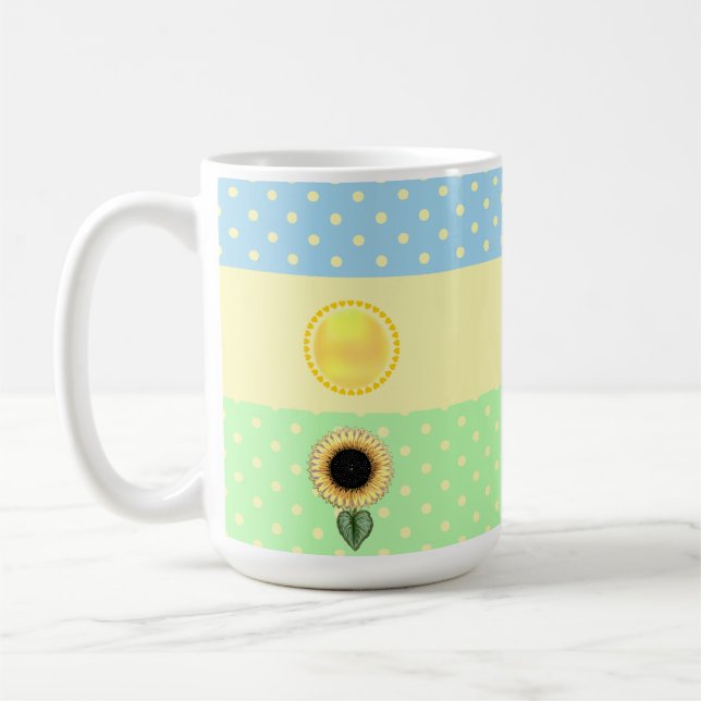 Taza De Café Puntos Sun y Polka (Izquierda)