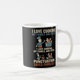 Taza De Café Puntuación divertida de gramática salva a las fami
