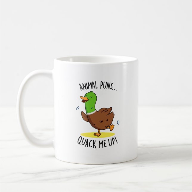 Taza De Café Puntuaciones animales me cuelgan de un divertido b (Izquierda)