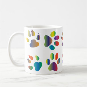 Taza De Café Puppy Paw Impresiones
