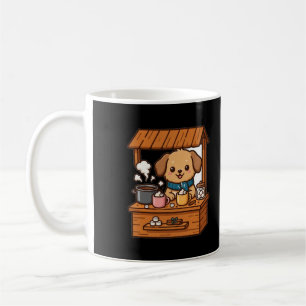 Taza De Café Puppy Puesto de Cacao de Navidad
