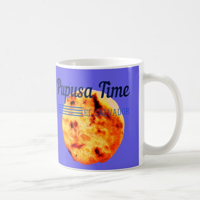 Taza De Café Pupusa Time Comida favorita salvadoreña Wall Decal (Derecha)