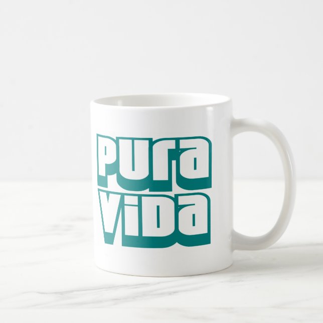 Taza De Café Pura Vida, Costa Rica (Derecha)