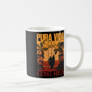 Taza De Café Pura Vida Costa Rica Surfing