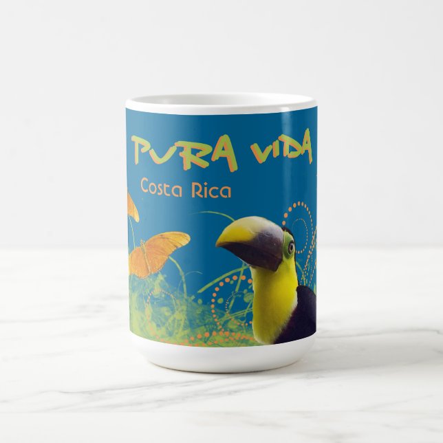 Taza De Café Pura vida Toucan Mug de Costa Rica (Centro)
