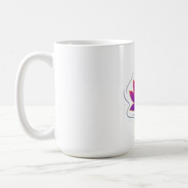 Taza De Café Pure Lotus Flower Yoga Mug | Meditation & Calm Tea (Izquierda)