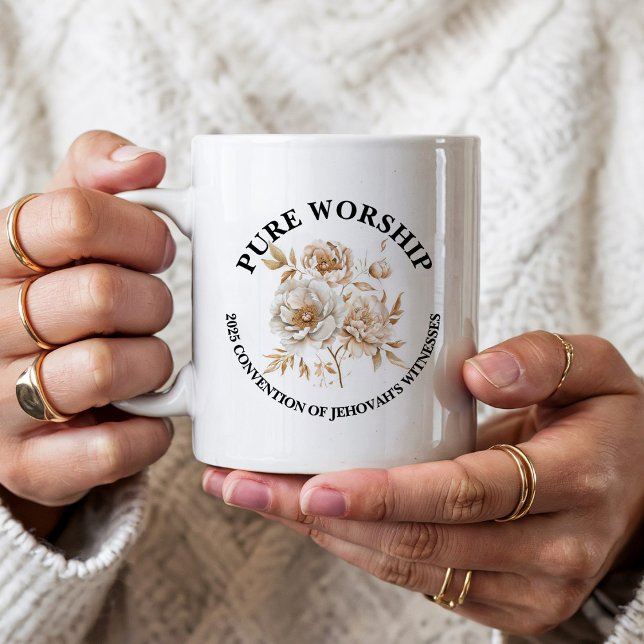 Taza De Café Pure Worship 2025 Convention JW Gift Ideas (Subido por el creador)