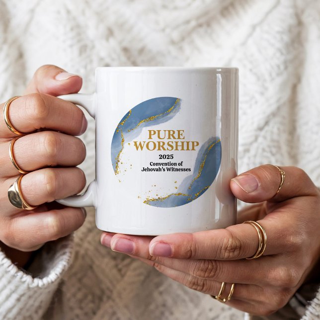 Taza De Café Pure Worship 2025 Convention JW Gifts (Subido por el creador)