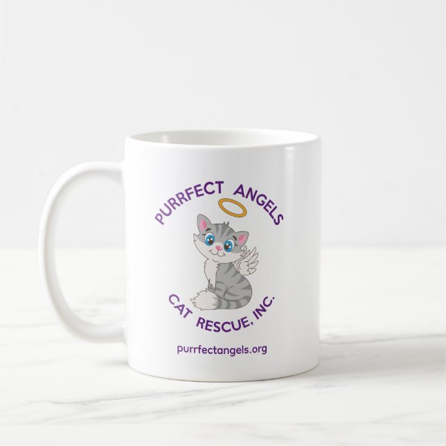 Taza De Café Purfect Angels Cat Rescue Mug (Izquierda)