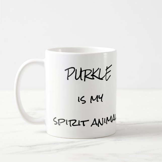 Taza De Café purkle es mi peluche animal (Izquierda)