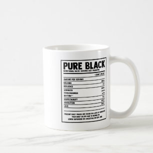 Taza De Café Puro hecho de nutrición negro Mes de historia negr