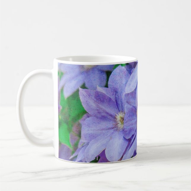 Taza De Café Purple Clematis flower (Izquierda)