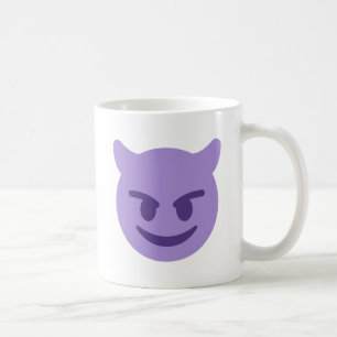 Taza De Café Purple Devil Emoji