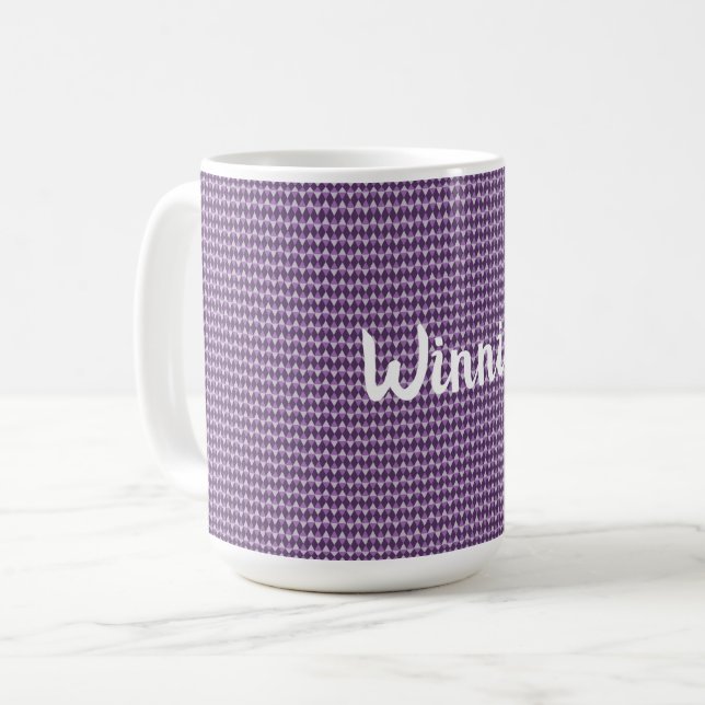 Taza De Café Purple diamonds (Anverso izquierdo)