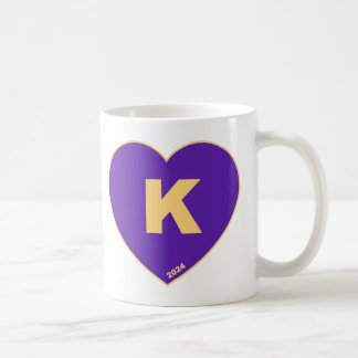 Taza De Café Purple & Gold K-Heart Mug