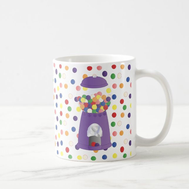 Taza De Café Purple Gumball Machine (Derecha)