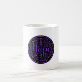 Taza De Café Purple Hope Mandala