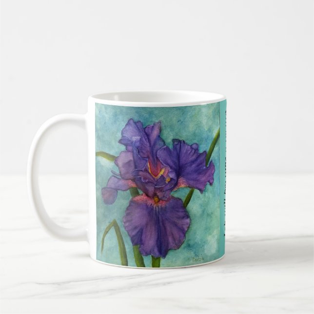 Taza De Café Purple Iris Scriptural Animación JW (Izquierda)