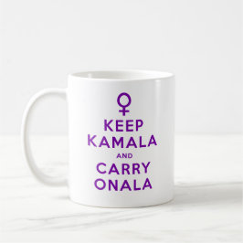 Taza De Café Purple Keep Kamala y Carry Onala