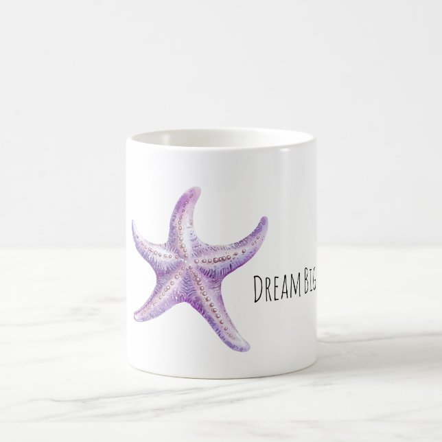 Taza De Café Purple Lavender Starfish (Centro)