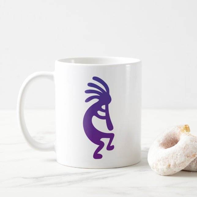 Taza De Café Purple Magic Kokopelli (Con donut)