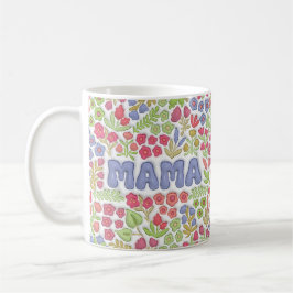 Taza De Café Purple Mama Boho Floral 3D Effect 