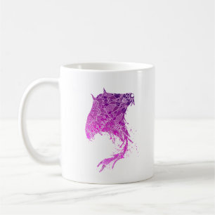 Taza De Café Purple Mandala Manta Ray Tattoo