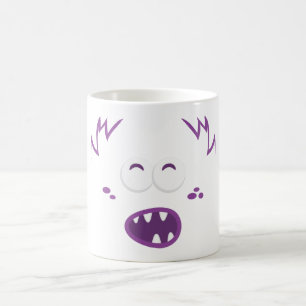 Taza De Café Purple Monster Face Mug