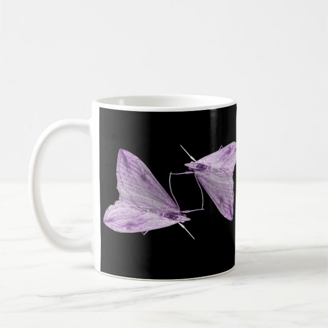 Taza De Café Purple Moth Art Mug (Izquierda)