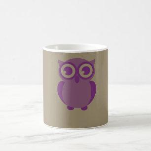 Taza De Café Purple Owl Mug