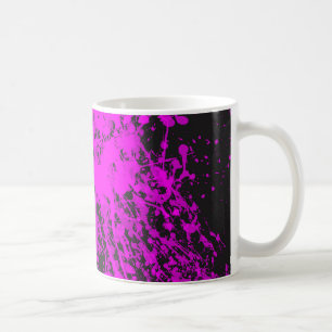 Taza De Café Purple Paint Splatter Mug