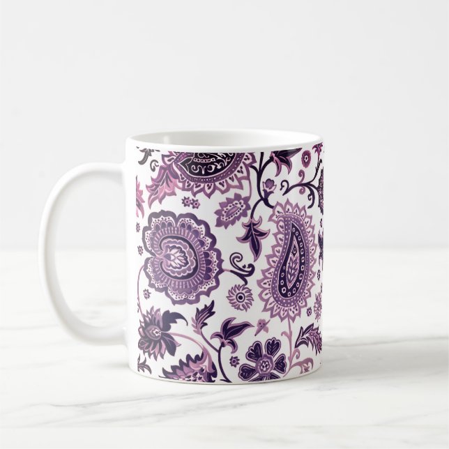 Taza De Café Purple Paisely Mug (Izquierda)