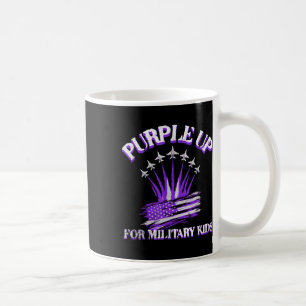 Taza De Café Purple Up For Military Kids Day American Children