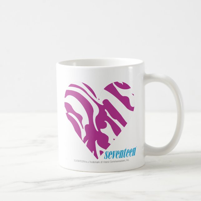 Taza De Café Púrpura 2 de la cebra (Derecha)