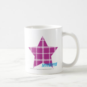 Taza De Café Púrpura 3 de la tela escocesa