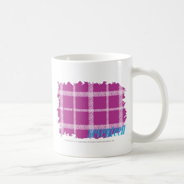 Taza De Café Púrpura 4 de la tela escocesa (Derecha)