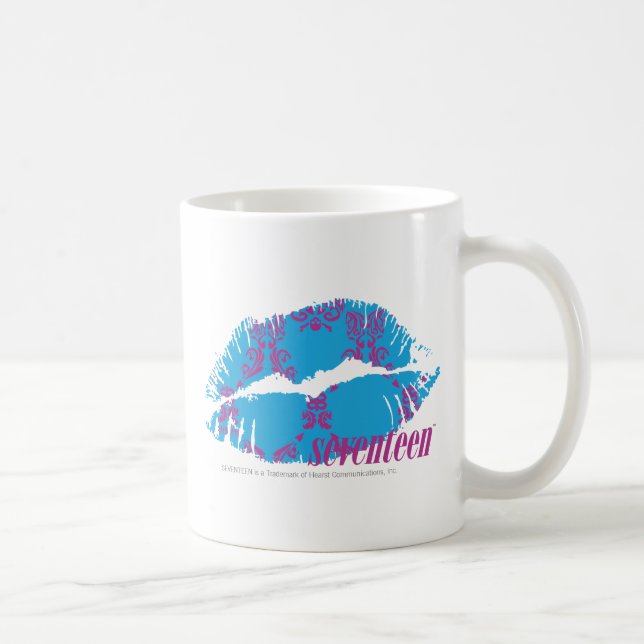 Taza De Café Púrpura-Aguamarina del damasco (Derecha)