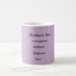 Taza De Café Púrpura/blanco de la madre