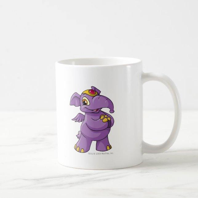 Taza De Café Púrpura de Elephante (Derecha)