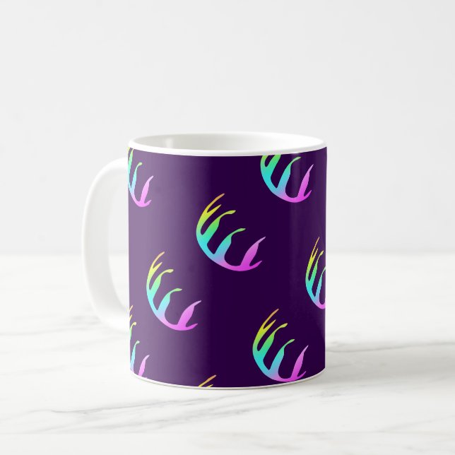 Taza De Café Púrpura de Feathers (Anverso izquierdo)