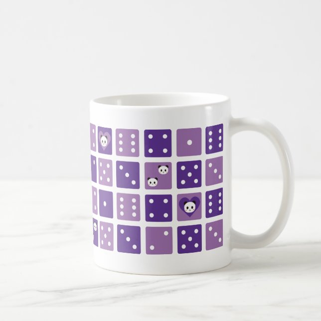 Taza De Café púrpura de la panda (Derecha)