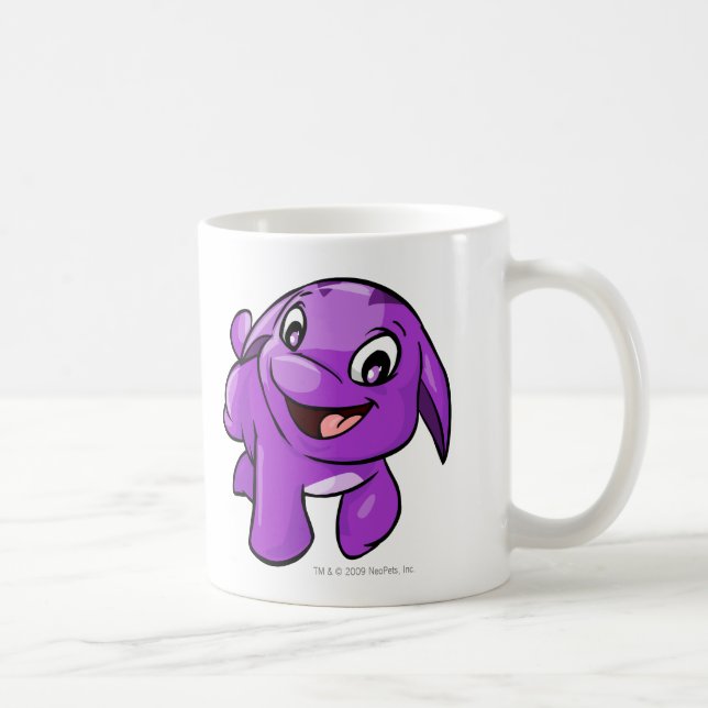 Taza De Café Púrpura de Poogle (Derecha)