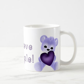 Taza De Café Púrpura del amor del KRW