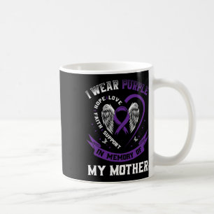 Taza De Café Púrpura En Memoria De Mi Madre Madre Epilepsia Awa