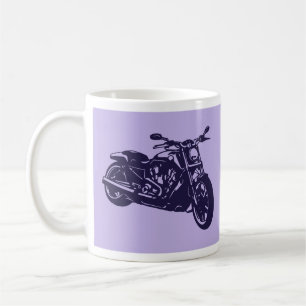 Taza de café púrpura especial de la V-Barra