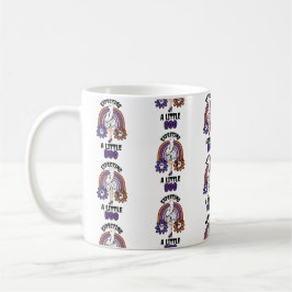 Taza De Café Púrpura fantasma preñada espera un poco de boo